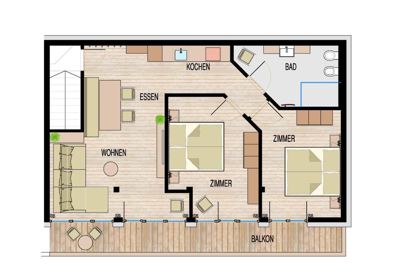 蒂罗尔-泽费尔德Haus Tannengruen公寓 外观 照片